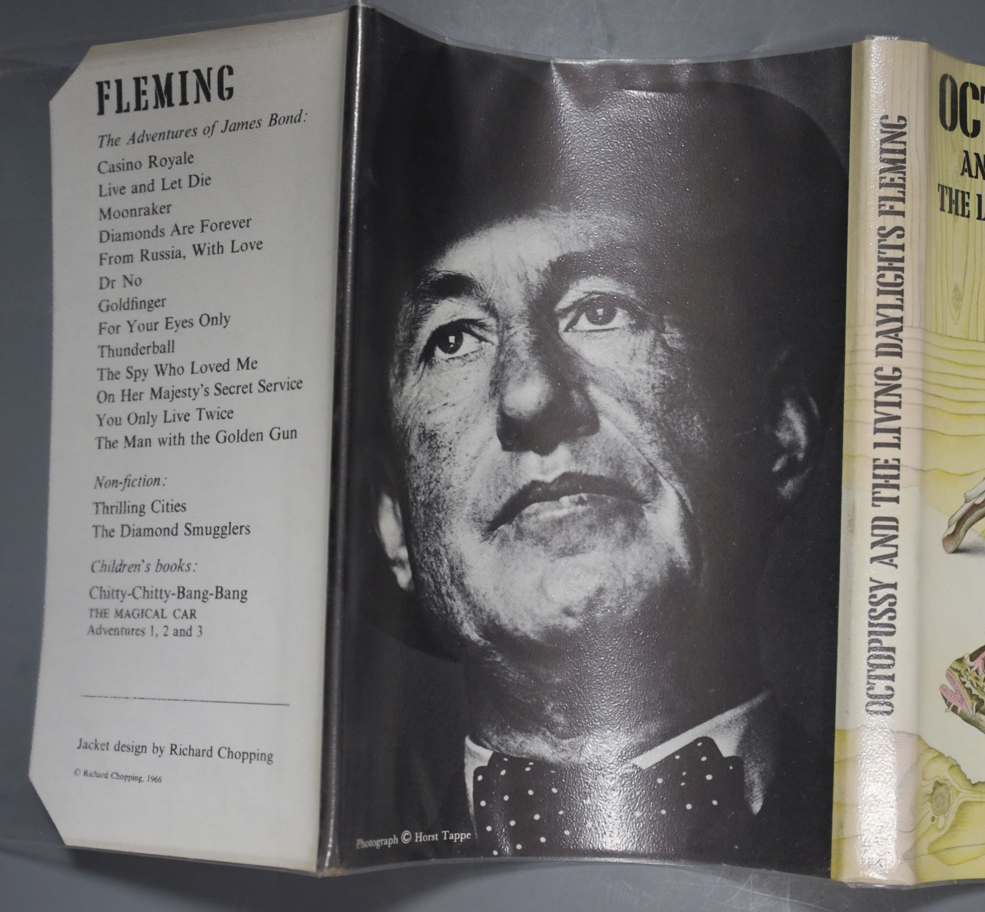 Fleming, Ian - Octopussy and The Living Daylights, 1st edition (1st impression, 3rd issue), d/wrapper, 1966